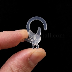 透明なプラスチック製のカニカン  透明  26x19x6mm  穴：2mm&nbsp;KY-H005-A13