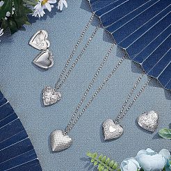 304 Stainless Steel Diffuser Locket Pendants&nbsp;STAS-UN0015-82P