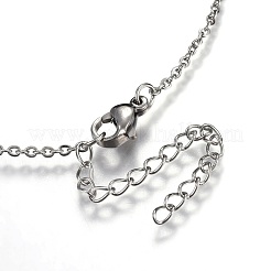 Brass Micro Pave Cubic Zirconia Pendant Necklaces&nbsp;NJEW-O108-22P