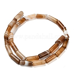 染め加工天然石瑪瑙ビーズ連売り  コラム  シエナ  15.5~16x6~6.5mm  穴：1mm  約24~25個/連  14.96~15.35''（38~39センチメートル）&nbsp;G-G203-01H