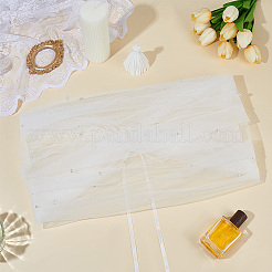 布製の花嫁用ショール  結婚式のパーティーの衣装アクセサリー用のプラスチックパール付き  ホワイト  1000x60x10mm&nbsp;AJEW-WH0455-349B