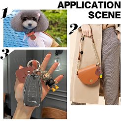 20セットの空白PUレザー衣類ラベル  リベットとリベットキャップ付き  服飾材料  菱形  サドルブラウン  83x52x1.5mm  穴：2~6x3.5mm&nbsp;DIY-NB0007-46