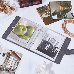 5 Inch PU Leather Cover Garden Seed Storage Organizer 2-Ring Binder Album&nbsp;AJEW-SP0004-72B