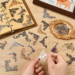 5Bags 5 Colors PET Flower Decorative Stickers&nbsp;DIY-SP0005-51A