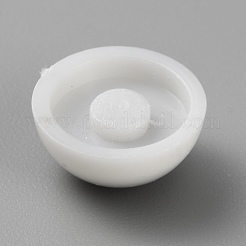 プラスチッククラフト目  目のカボション  かぎ針編みのおもちゃやぬいぐるみ用  半円  サドルブラウン  12x6mm&nbsp;DIY-WH0488-85A-05
