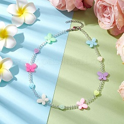 Acrylic Beaded Kids Necklaces&nbsp;NJEW-JN04707-01