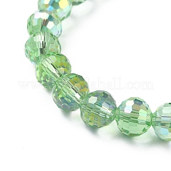 Sparkling Glass Round Beaded Stretch Bracelets for Women&nbsp;BJEW-JB09424