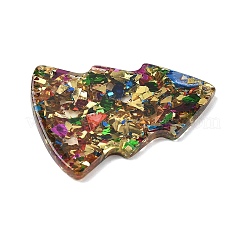アクリルカボション  クリスマスツリー  カラフル  35.5x27x2~2.5mm&nbsp;LS-OACR-I023-02A