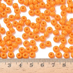 トーホー 3/0ラウンドビーズ  日本製シードビーズ  （42d）不透明なライトオレンジ  5.5mm  穴：1.5mm  約60個/10g&nbsp;X-SEED-TR03-0042D