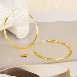 304 Stainless Steel Fashion Circle Stud Earrings&nbsp;JZ8742-2