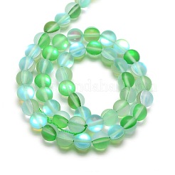 Synthetic Moonstone Beads Strands&nbsp;G-F142-12mm-M