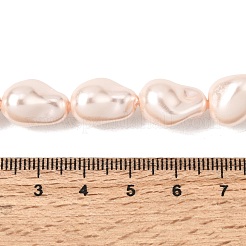 Electroplate Opaque Glass Imitation Pearl Beads Strands&nbsp;EGLA-H113-08D