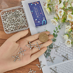 60Pcs Tibetan Style Alloy Pendants&nbsp;TIBEP-SC0002-98