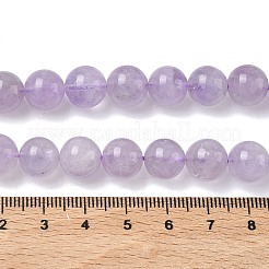 天然ラベンダーアメジストビーズ連売り  ラウンド  スミレ  9.5~10.5mm  穴：1mm  約38個/連  15.5インチ&nbsp;G-F306-11-10mm-01