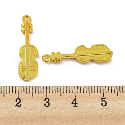 合金ペンダント  カドミウムフリー＆鉛フリー  バイオリン  ゴールドカラー  26x7x2mm  穴：1.4mm  約909個/1000g&nbsp;FIND-G065-11G