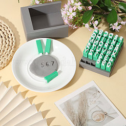 Plastic Uppercase Letter Clay Stamp Sets&nbsp;DIY-WH0591-269B