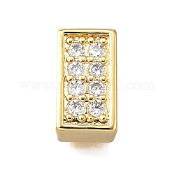 Brass Micro Pave Clear Cubic Zirconia Multi-Strand Links&nbsp;KK-B136-19G