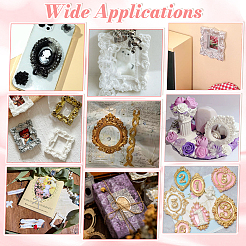 48Pcs 12 Styles Resin Embossed Photo Frames&nbsp;AJEW-NB0007-87