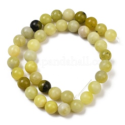 Natural Lemon Jade Beads Strands&nbsp;G-F591-27-6mm
