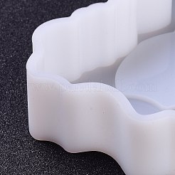 DIYシリコンモールド  レジン型  UVレジン用  エポキシ樹脂ジュエリー作り  人間  ホワイト  10x7x2.6cm  内径：9.4x6.5のCM&nbsp;DIY-H154-07L
