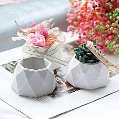 Food Grade DIY Silicone Flowerpot Molds&nbsp;DIY-OC0002-44