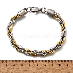 304 Stainless Steel Rope Chain Bracelets for Women&nbsp;BJEW-C091-03A-GP