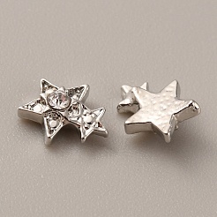 Star Zinc Alloy Rhinestone Cabochons&nbsp;FIND-WH0150-84P