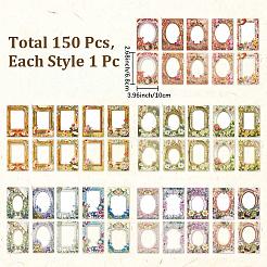 5 Sets Flower Frame Scrapbook Paper Sets&nbsp;SCRA-CP0001-02