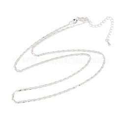 2MM Brass Mariner Link Chain Necklaces for Men Women&nbsp;NJEW-L012-07S