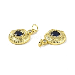 Brass Micro Pave Clear Cubic Zirconia Pendants&nbsp;KK-E068-VF326