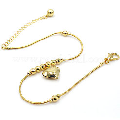 Heart Brass Charm Anklets for Women&nbsp;FS-WG07704-01