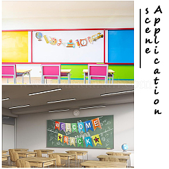 2 Sets 2 Styles Welcome Come Back & School Supplies Paper Banners&nbsp;DIY-GF0008-73