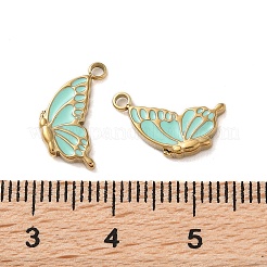 304 Stainless Steel with Enamel Charms&nbsp;STAS-L022-400G-01