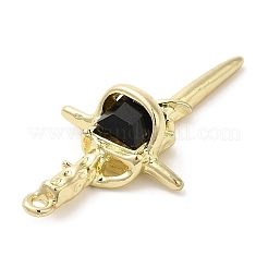 Alloy Rhinestone Pendants&nbsp;PALLOY-P294-02G-03