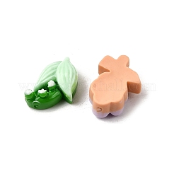 オペーク樹脂カボション  混合図形  ミックスカラー  12~15x11~15x6~6.5mm&nbsp;RESI-K046-09