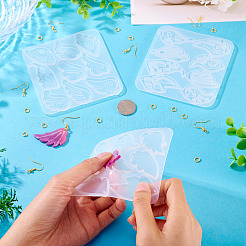 DIY Wing Silicone Pendant Molds & Brass Earring Making Kits&nbsp;DIY-TA0013-03