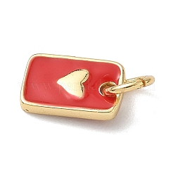 Brass Enamel Charms&nbsp;KK-B155-15G