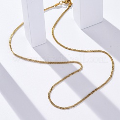 304 Stainless Steel Mesh Chain Necklaces for Women Men&nbsp;NJEW-P321-01G