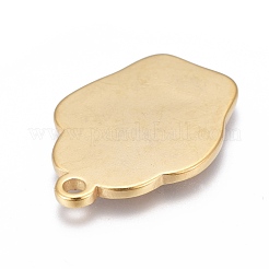 304 Stainless Steel Pendants&nbsp;STAS-F249-09G