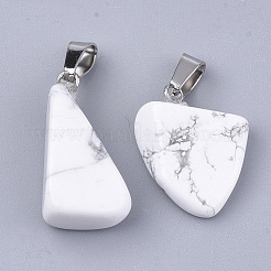 Natural Howlite Pendants&nbsp;G-Q996-09