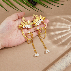 Alloy Leaf Cuff Earrings&nbsp;EJEW-HS00003