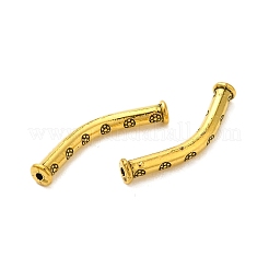 Tibetan Style Alloy Carved Tube Beads&nbsp;FIND-Z063-35AG
