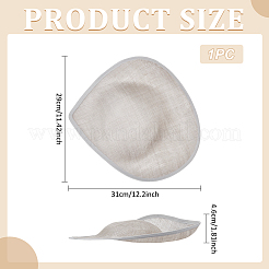 リネンミニハットファシネーターベース  DIY 工芸品のヘアアクセサリーの装飾  ゲインボロ  310x290x46mm&nbsp;AJEW-WH0561-32D