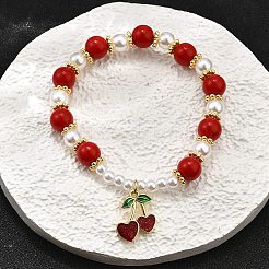 Brass Stretch Bracelets&nbsp;BJEW-C098-02B