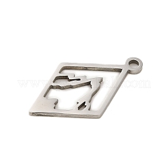 Non-Tarnish 304 Stainless Steel Pendants&nbsp;STAS-S123-01P-02