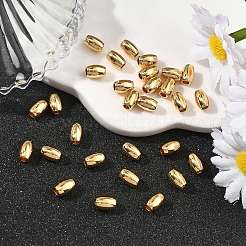 シェグレイスの真鍮ビーズ  バレル  カドミウムフリー＆ニッケルフリー＆鉛フリー  18KGP本金メッキ  6x4mm  穴：2mm&nbsp;XGRPCH477-191G