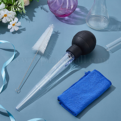 ゴムとPPプラスチック製の植木鉢用吸水器1個  クリーニングブラシ付  マイクロファイバー多機能クロス1枚付き  ミックスカラー&nbsp;AJEW-ME0001-29