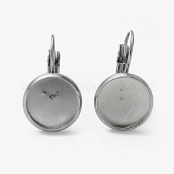 Tarnish Resistant 304 Stainless Steel Leverback Earring Findings&nbsp;STAS-L253-005D-P