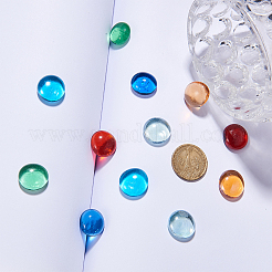 Transparent Flat Back Glass Cabochons&nbsp;GLAA-GF0001-03