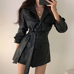 PU Waist Belt for Shirt Dress Overcoat&nbsp;AJEW-WH20019-25B